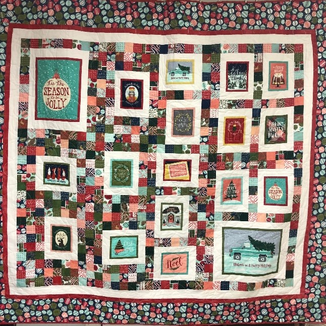 To Be Jolly Christmas Panel Quilt
