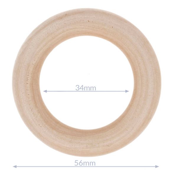 56mm Natural Wood Ring