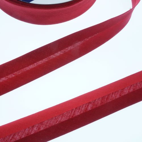 Bias Binding in Crimson Red Col 349- 25mm Wide by Fany