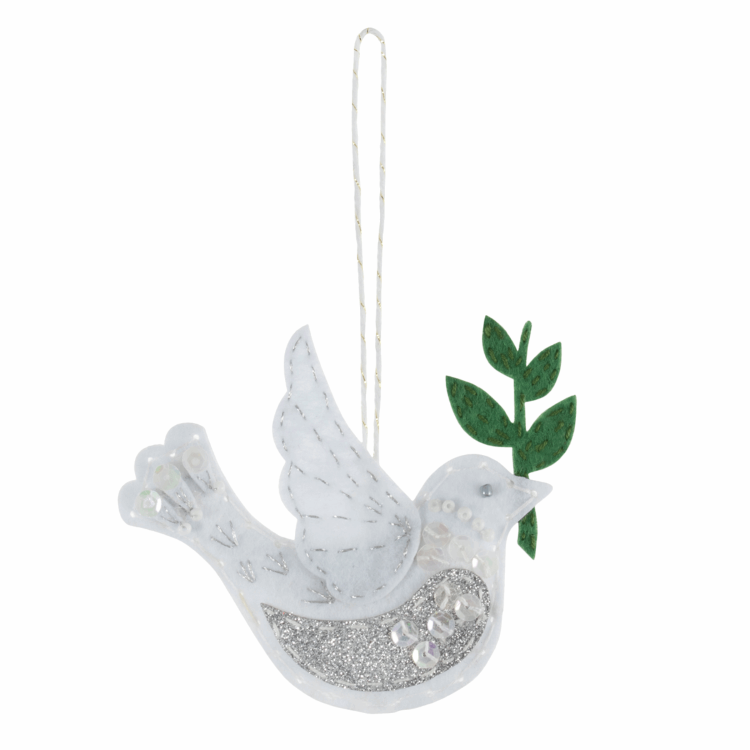 Gift Idea - Make Your Own Dove Felt Decoration