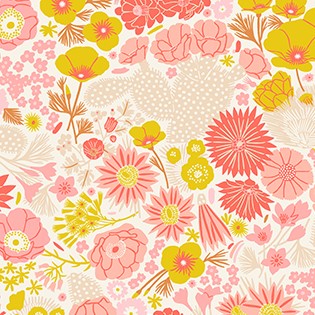 Quilting Fabric - Floral from Prickly Pear by Figo Fabrics 90275 11
