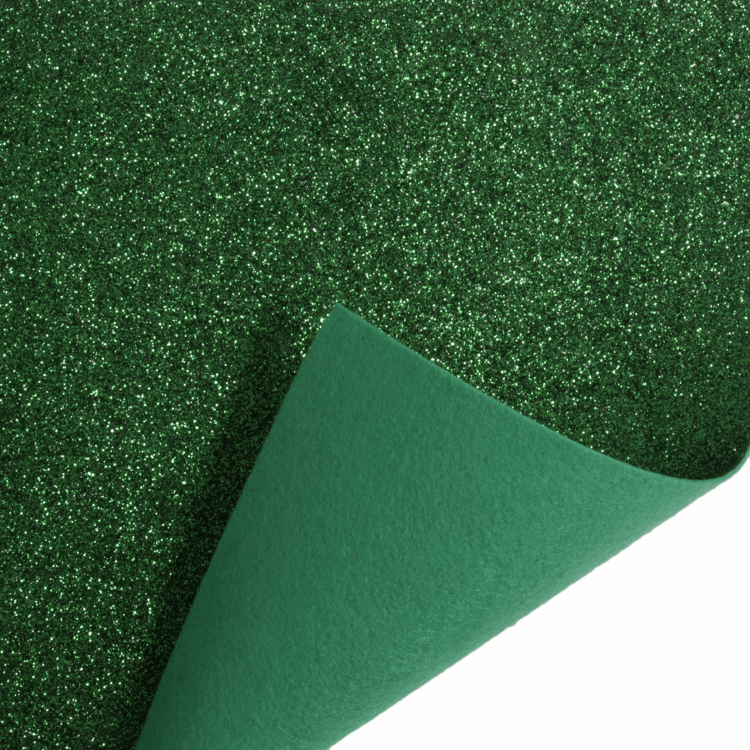 Felt Roll - Green Glitter 1m X 45cm
