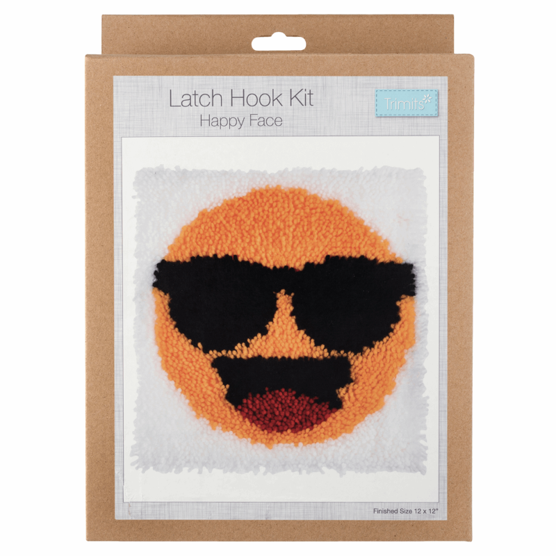 Gift Idea - Happy Face Emoji Latch Hook Kit