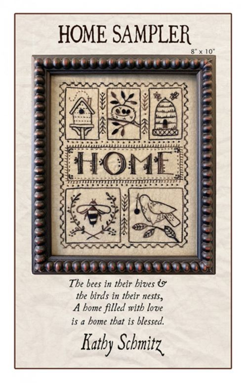 Home Sampler Embroidery Kathy Sch