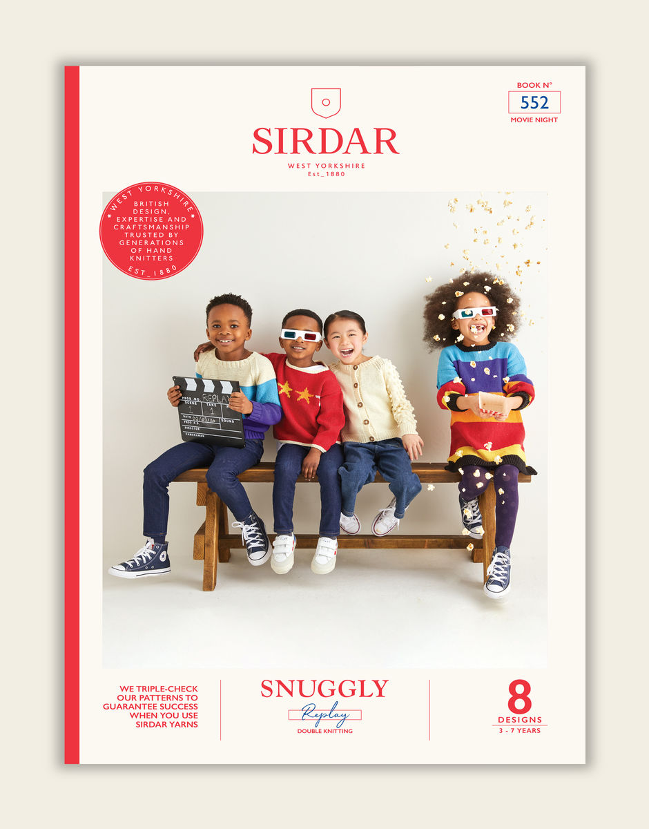 Knitting Pattern Book by Sirdar - Snuggly Replay DK Movie Night Book - 552