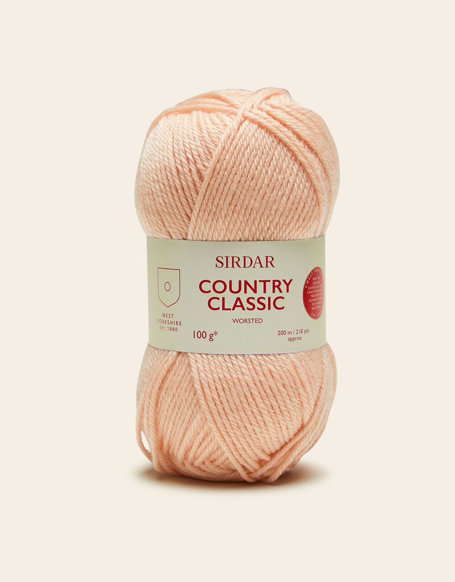 Yarn - Sirdar Country Classic Worsted in Melba Pink 658