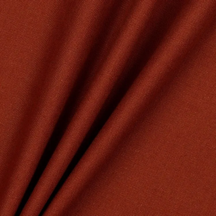 Cotton Canvas Fabric in Terracotta