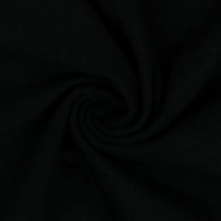 Organic Cotton Jersey Fabric in Black