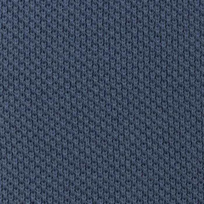 Cotton Knit Fabric in Jeans Blue