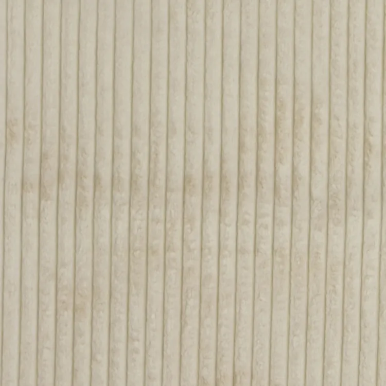 Jumbo Plush Corduroy Fabric in Ecru Cream