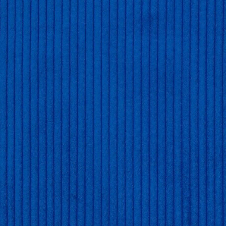 Jumbo Plush Corduroy Fabric in Bright Blue