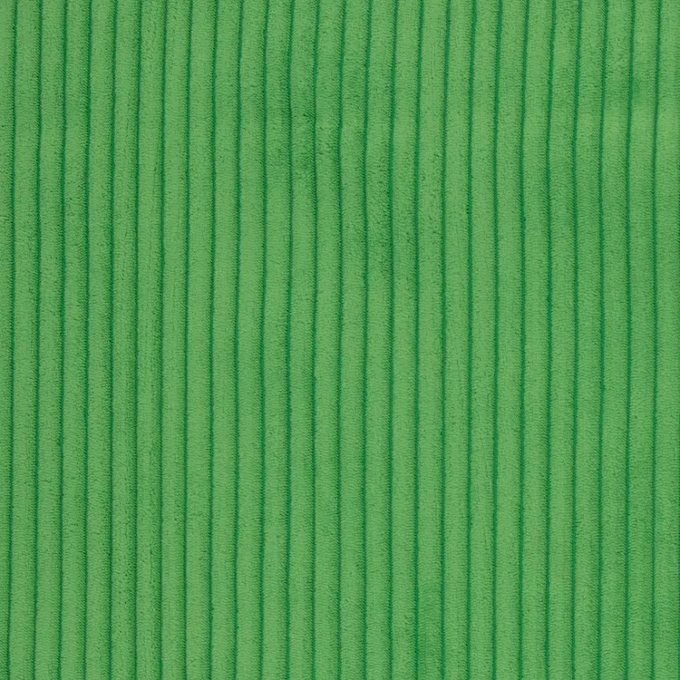 Jumbo Plush Corduroy Fabric in Bright Green