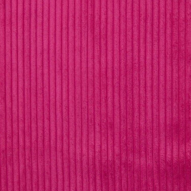 Jumbo Plush Corduroy Fabric in Cerise Pink