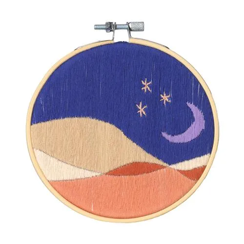 Desert Moon Embroidery Kit by Restyle - 12.7cm