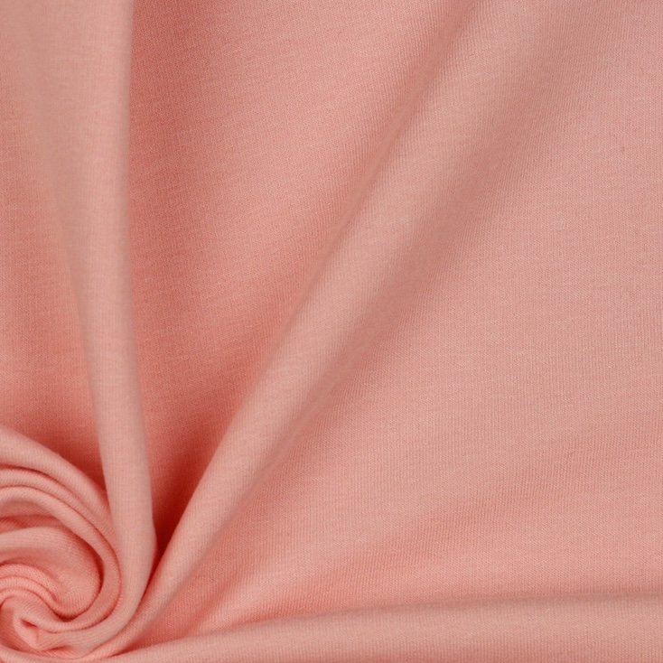 Organic Soft Sweat Jersey Fabric in Bubblegum Pink