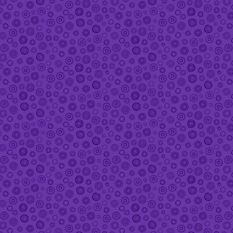 Quilting Fabric - Ringers in Grape from Mixmasters Mashup by Patrick Lose for Northcott 10001-84