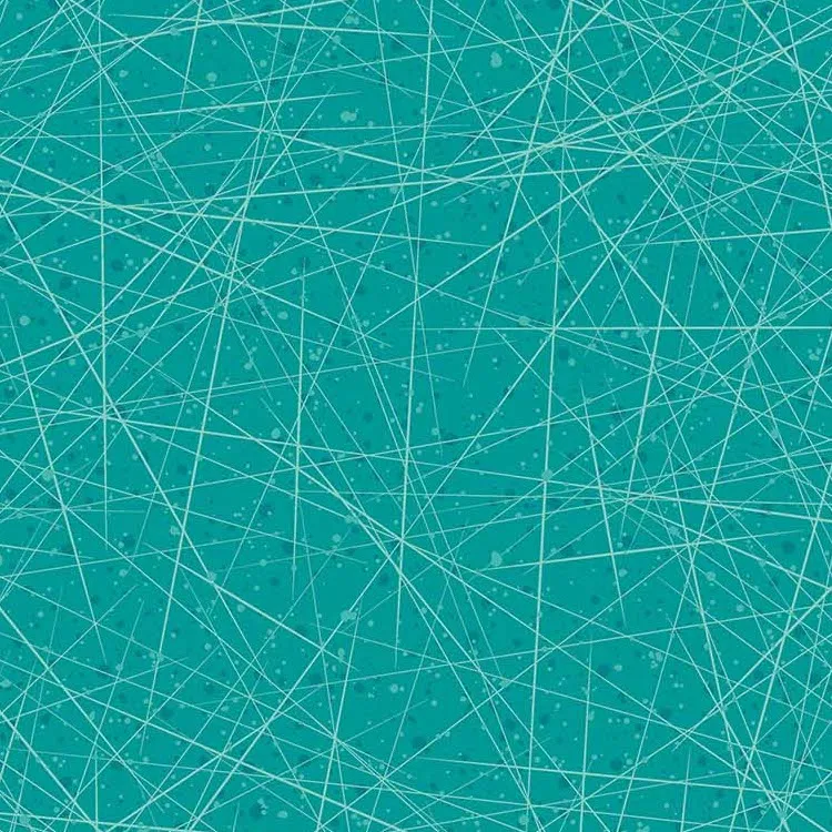 Quilting Fabric - Teal Blue Criss Cross Blender from Fanfare by Patrick Lose for Northcott 10332-62