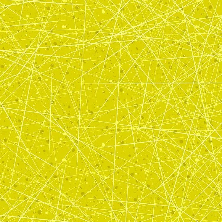 Quilting Fabric - Acid Green Criss Cross Blender from Fanfare by Patrick Lose for Northcott 10332-70