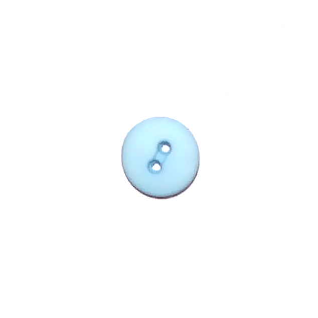 Buttons - 10mm Plastic in Baby Blue