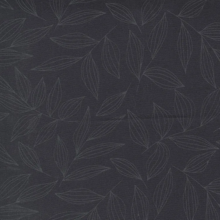 Quilting Fabric - Leaves Black on Black from Create by Alli K for Moda 11522 25