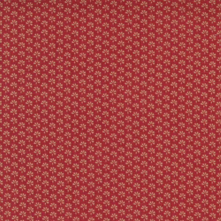 Quilting Fabric - Fan Dot on Red from Bonheur De Jour by French General for Moda 13918 11