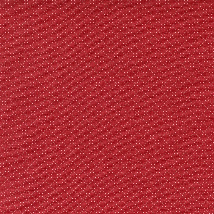 Quilting Fabric - Bias Grid on Red from Belle Isle by Minnick & Simpson for Moda 14928 12