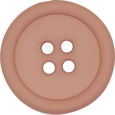 15mm Matte Plastic 4 Hole Button Pink