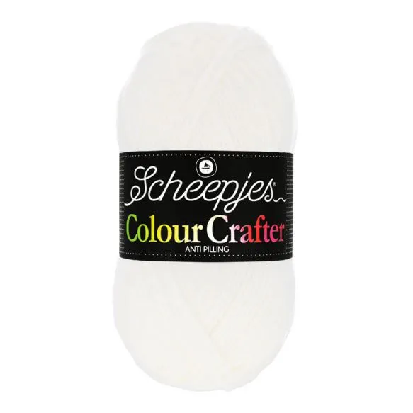 Yarn - Scheepjes Colour Crafter DK in White 1001 - Weert