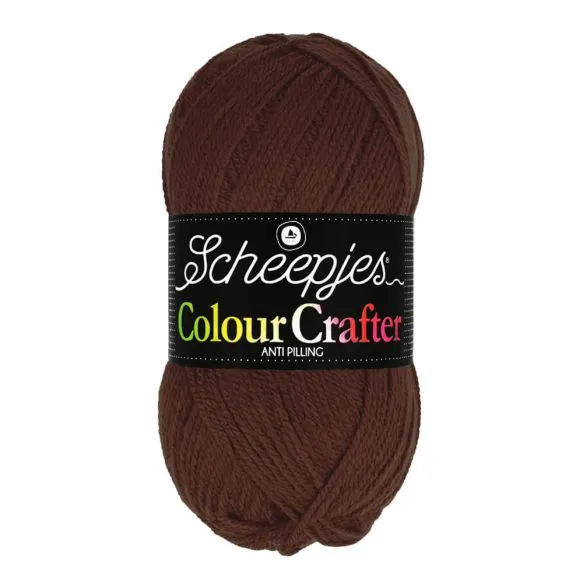 Yarn - Scheepjes Colour Crafter DK in Dark Brown 1054 - Haarlem