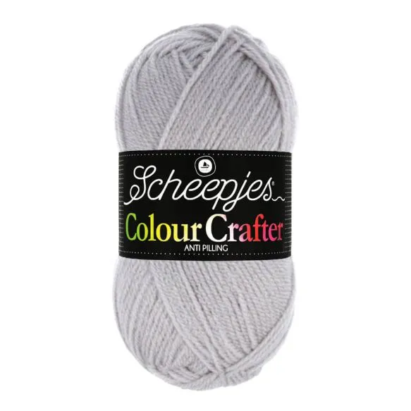 Yarn - Scheepjes Colour Crafter DK in Light Grey 1203 - Heerenveen