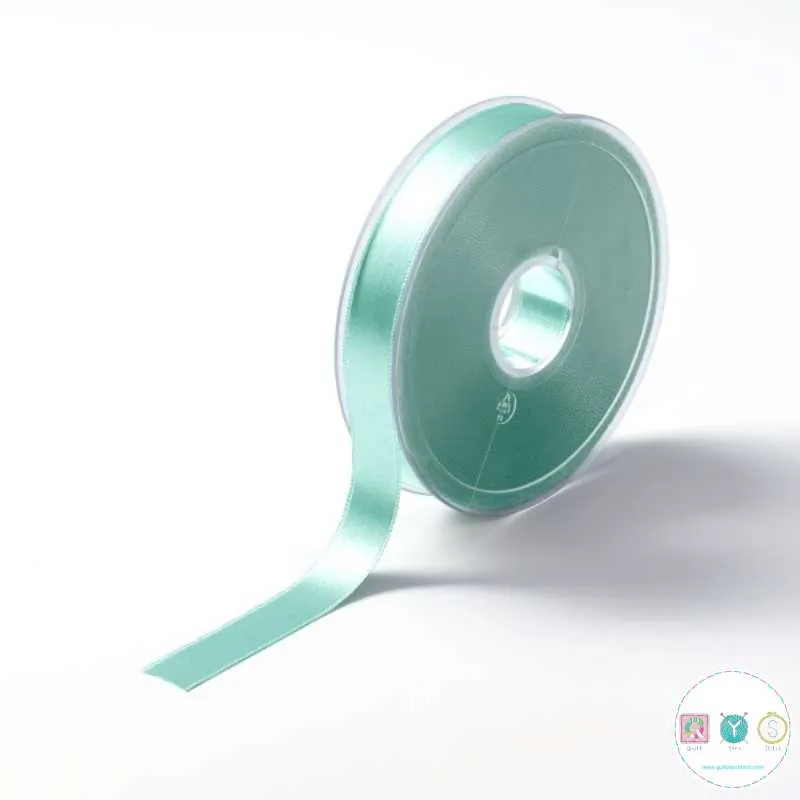 16mm Satin Ribbon in Mint Green