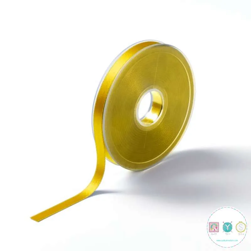 16mm Satin Ribbon in Sunny Yellow