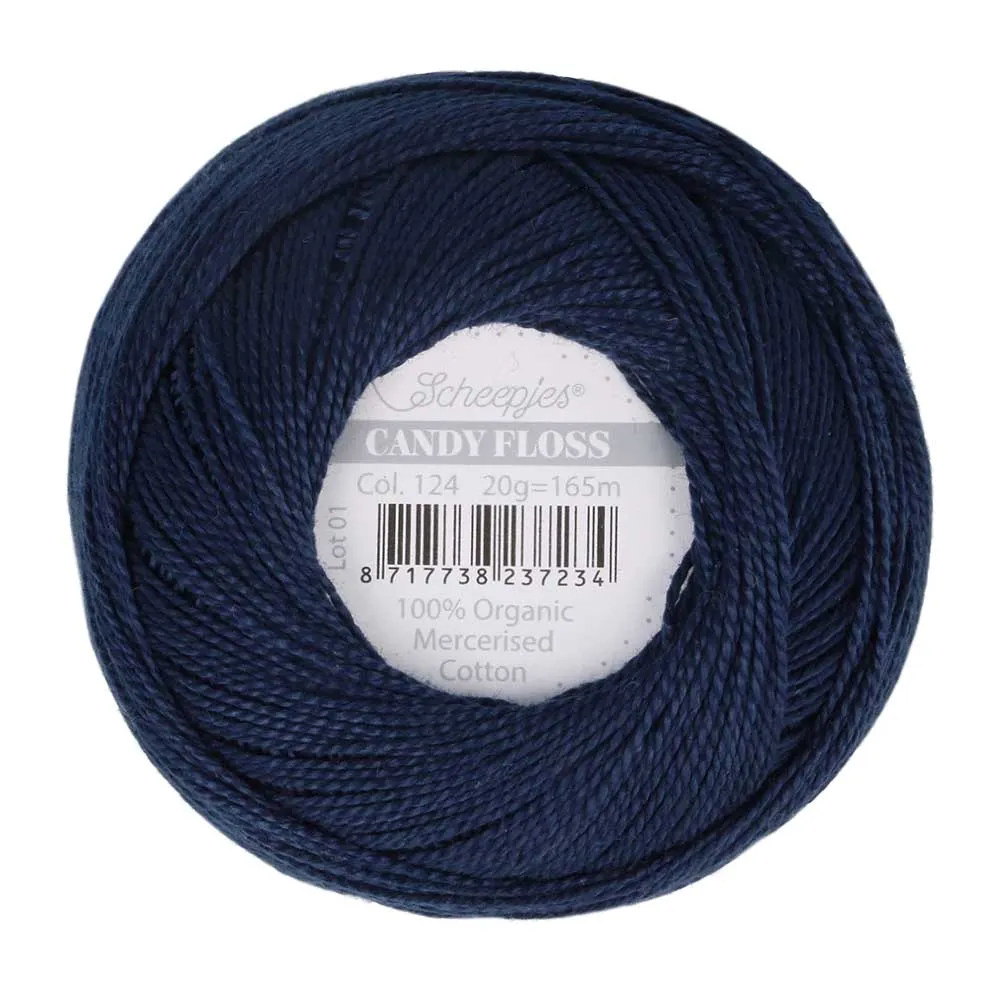 Perle 10 Embroidery Thread - Colour 124 Ultramarine Blue by Scheepjes