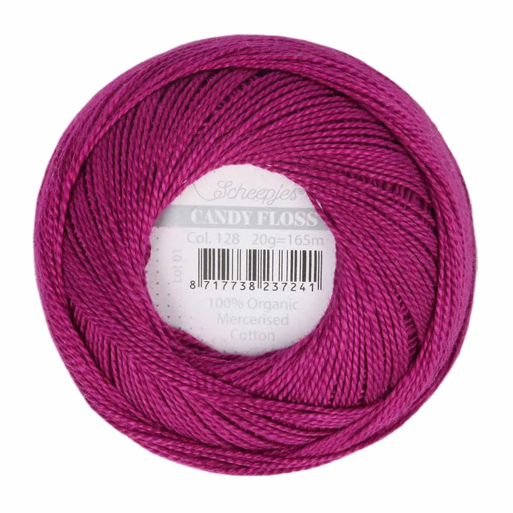 Perle 10 Embroidery Thread - Colour 128 Tyrian Purple by Scheepjes