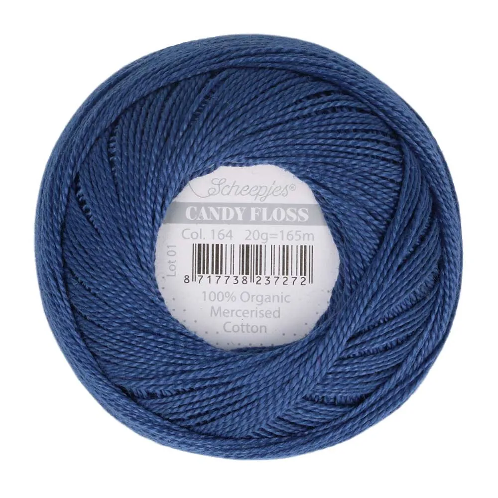 Perle 10 Embroidery Thread - Colour 164 Light Navy Blue by Scheepjes