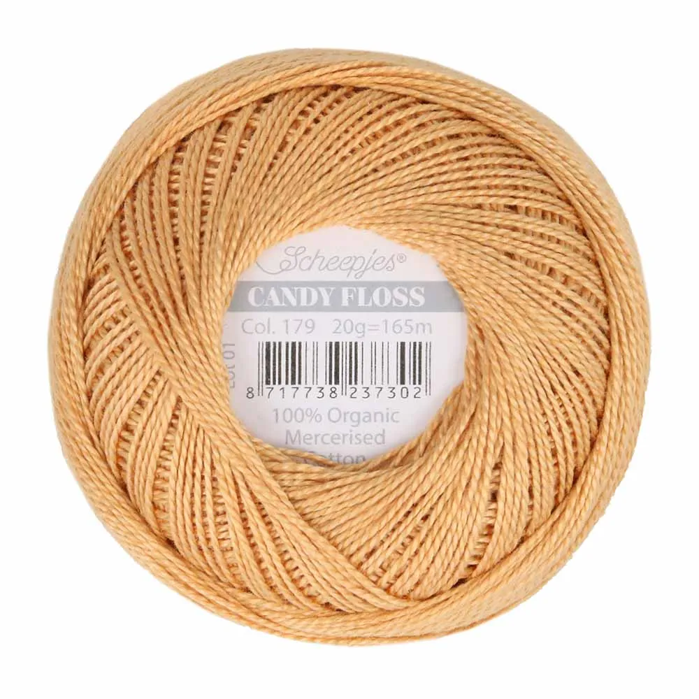 Perle 10 Embroidery Thread - Colour 179 Topaz Yellow by Scheepjes