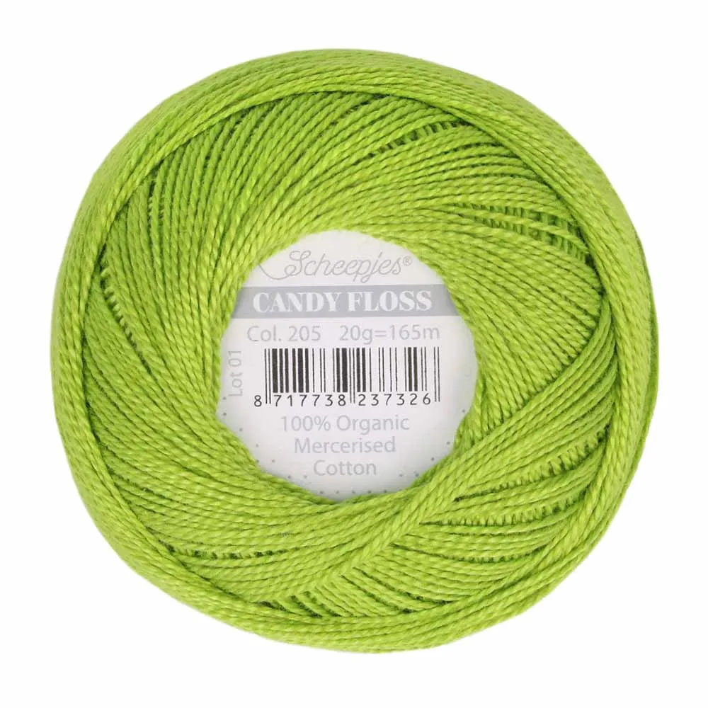 Perle 10 Embroidery Thread - Colour 205 Kiwi Green by Scheepjes