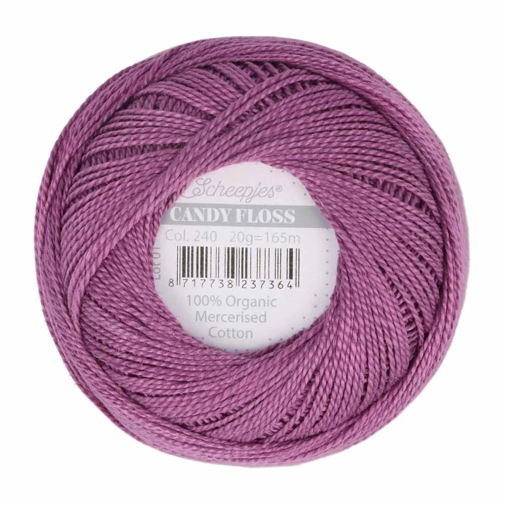 Perle 10 Embroidery Thread - Colour 240 Amethyst Purple by Scheepjes