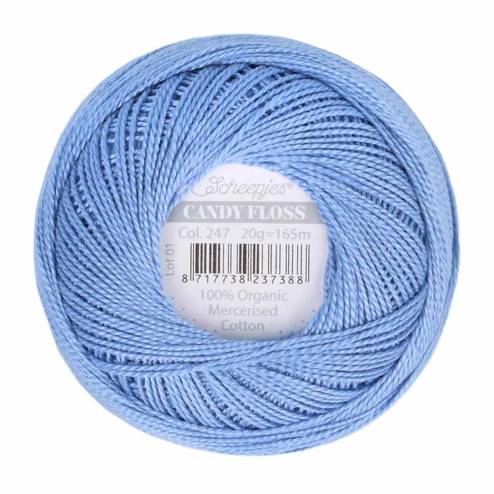 Perle 10 Embroidery Thread - Colour 247 Bluebird by Scheepjes