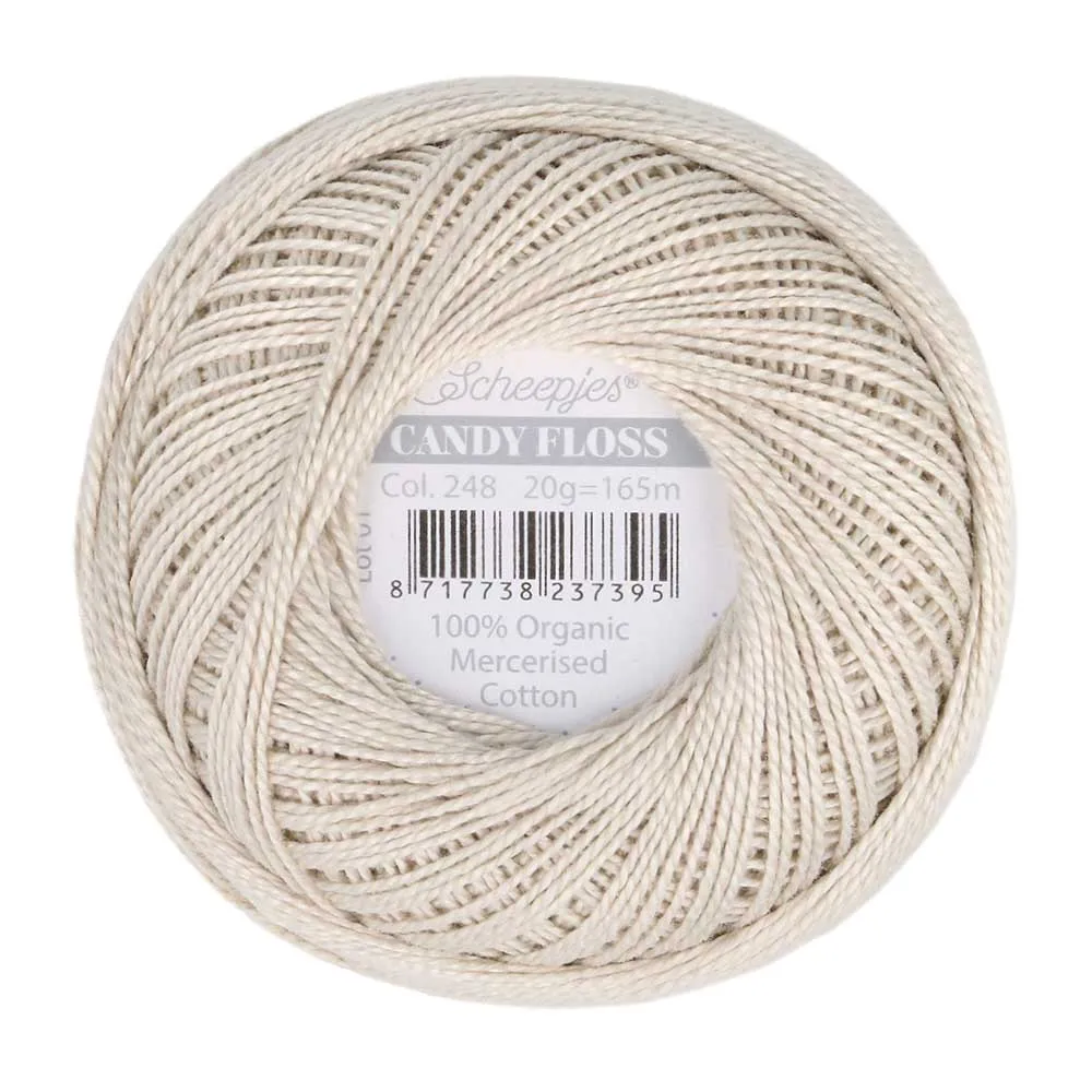 Perle 10 Embroidery Thread - Colour 248 Champagne Cream by Scheepjes