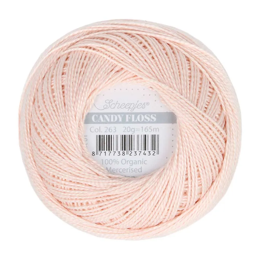 Perle 10 Embroidery Thread - Colour 263 Petal Peach by Scheepjes