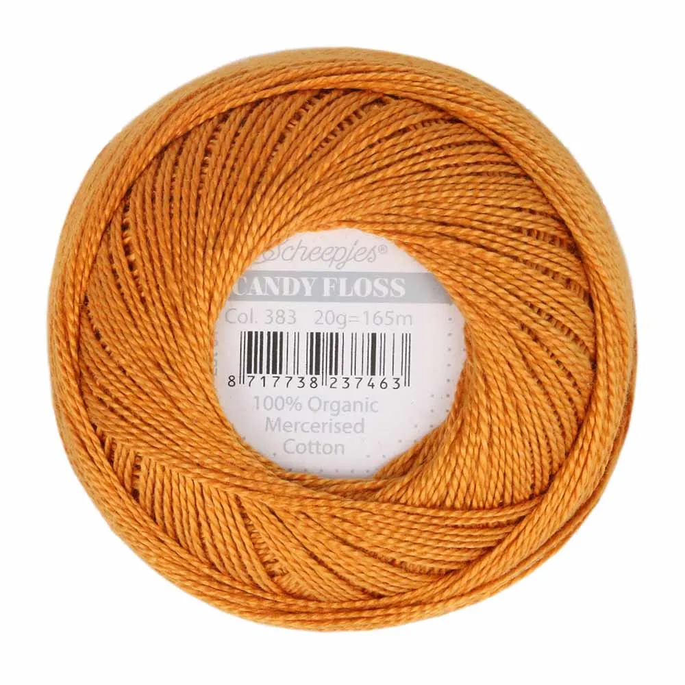 Perle 10 Embroidery Thread - Colour 383 Ginger Gold by Scheepjes