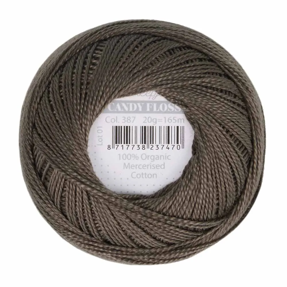 Perle 10 Embroidery Thread - Colour 387 Dark Olive by Scheepjes