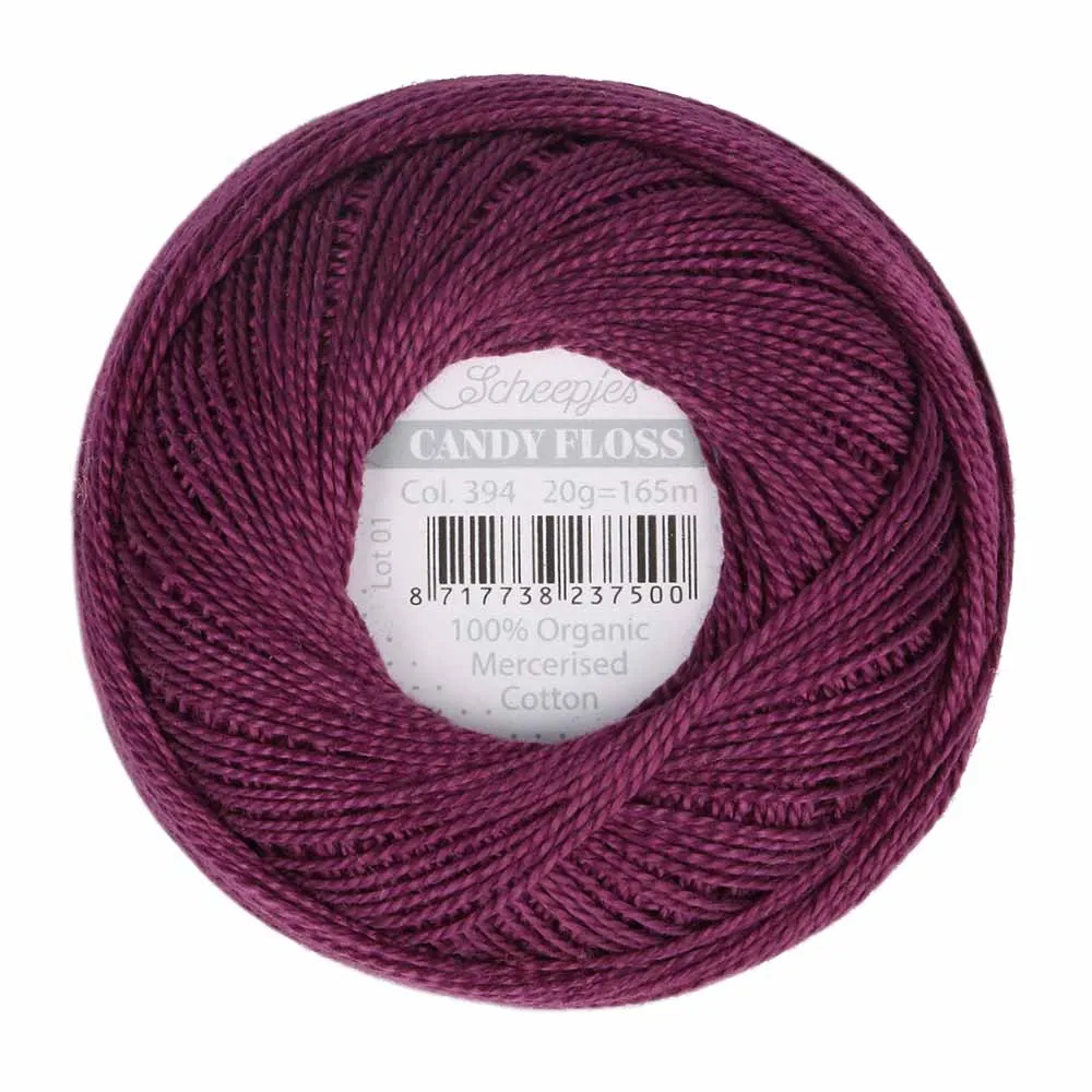 Perle 10 Embroidery Thread - Colour 394 Shadow Purple by Scheepjes