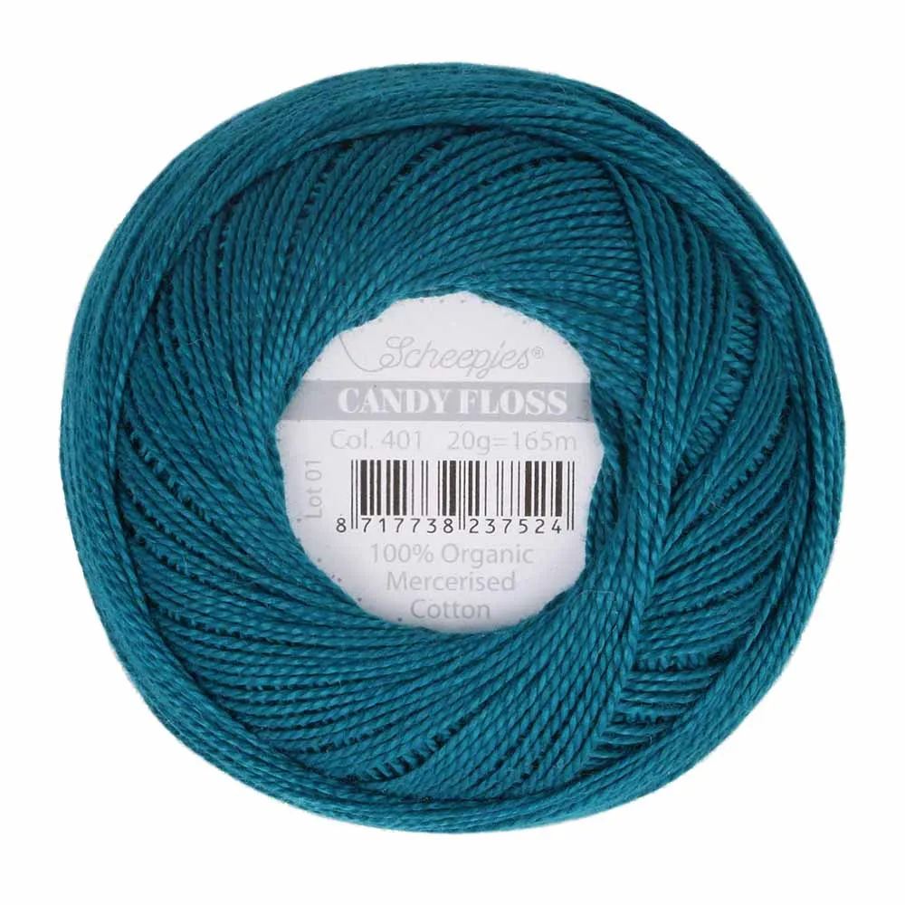 Perle 10 Embroidery Thread - Colour 401 Dark Teal by Scheepjes