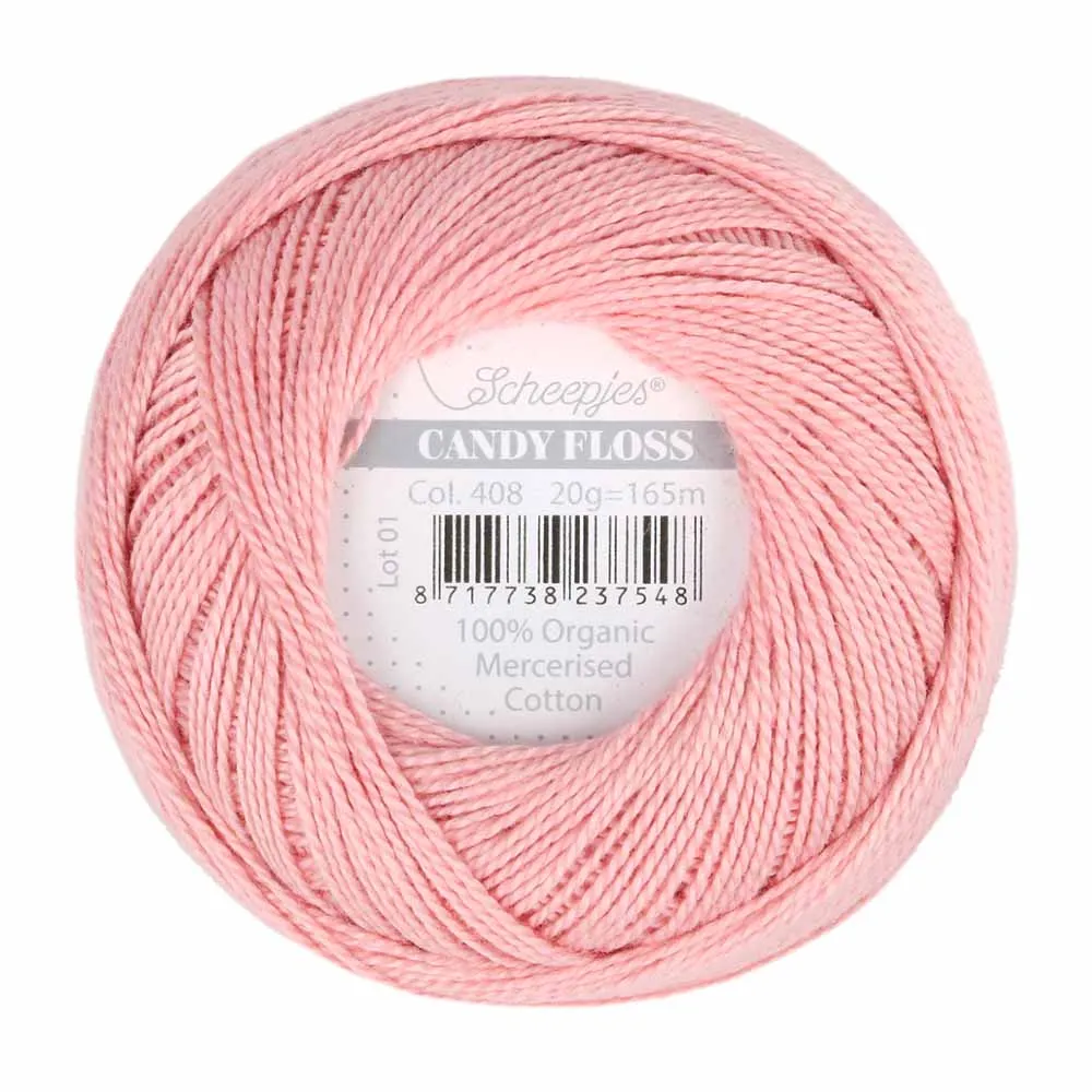 Perle 10 Embroidery Thread - Colour 408 Old Rose Pink by Scheepjes