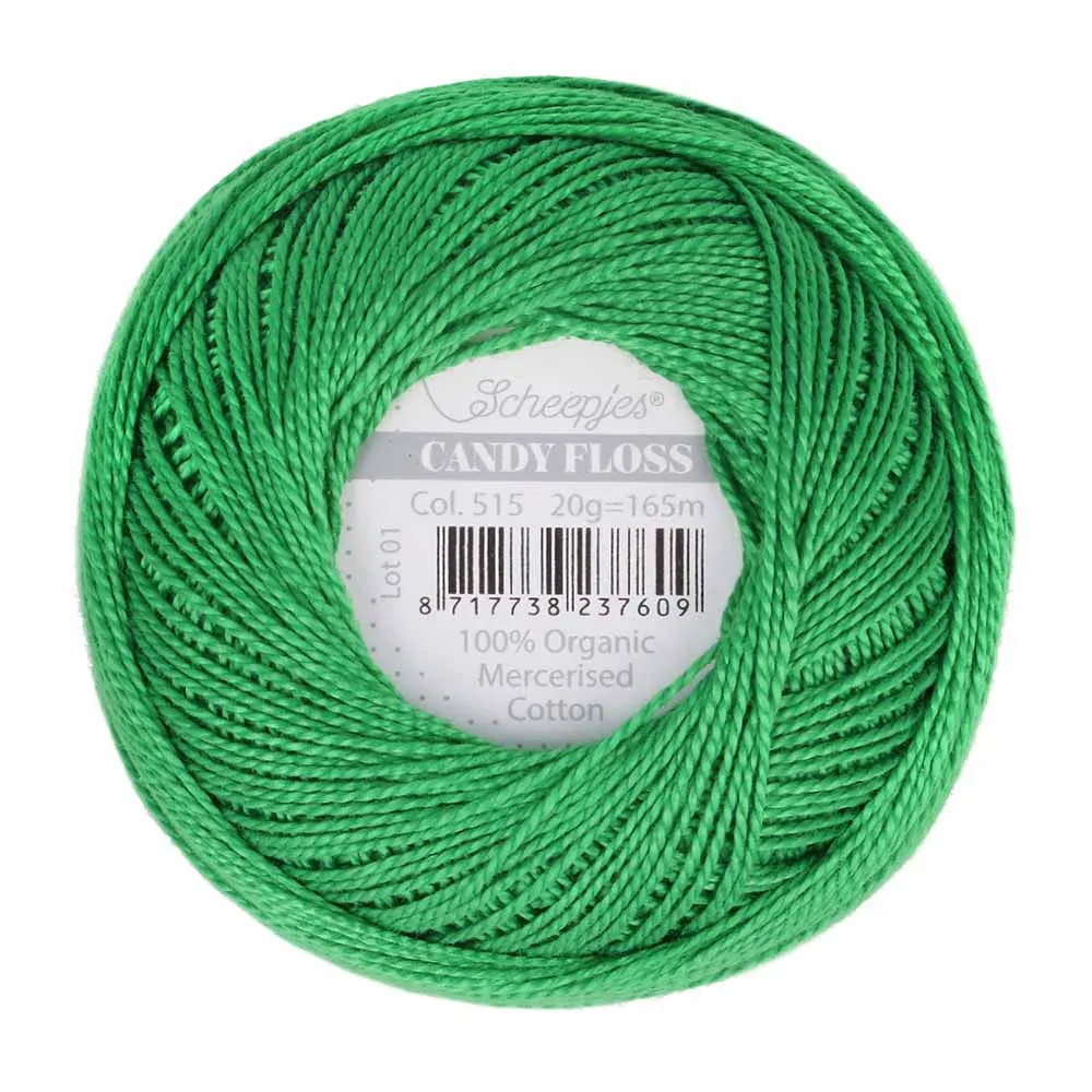 Perle 10 Embroidery Thread - Colour 515 Emerald Green by Scheepjes