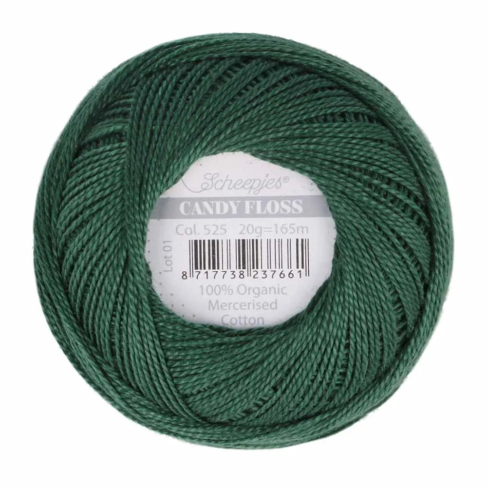 Perle 10 Embroidery Thread - Colour 525 Fir Green by Scheepjes