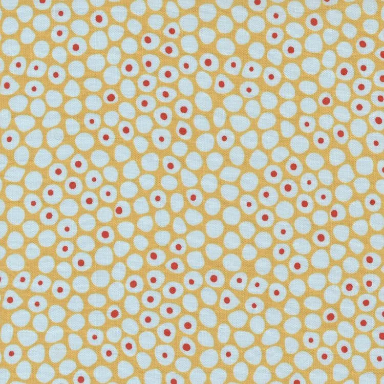 Quilting Fabric - Abstract Spots in Spots on Mustard from Lazy Afternoon by Zen Chic for Moda 1782 21