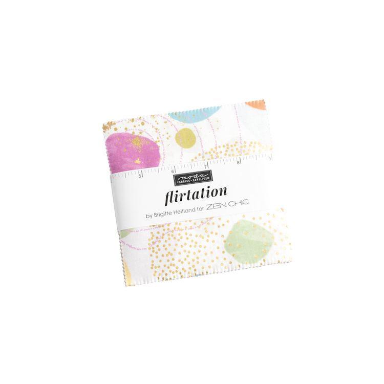 Quilting Fabric - Charm Pack - Flirtation by Zen Chic for Moda 1830PP
